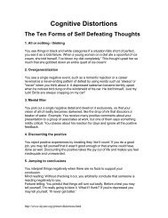 Cognitive Distortions: Ten Forms of Self ... - SMART Recovery