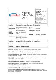 Material Safety Data Sheet - Carboline