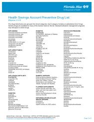 Condition Care Rx Program HSA Preventive List - Blue Cross and ...