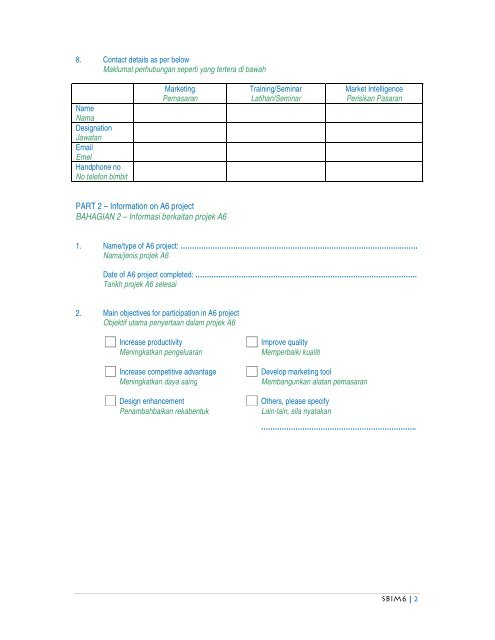 SBIM6 APPLICATION FORM - Mrepc.com