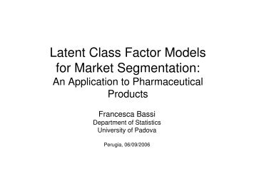 Latent Class Factor Models for Market Segmentation: