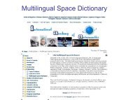 Multilingual Space Dictionary - APRSAF