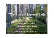Mistä on isot ja pienet harjut tehty?”