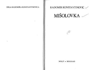 KonstantinoviÄ Radomir; MiÅ¡olovka; ; Nolit; 1987.pdf