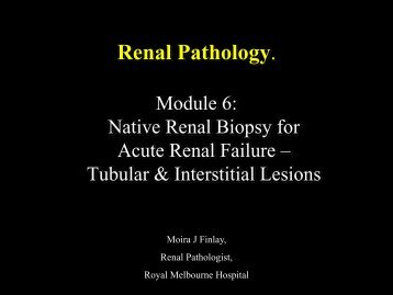 Renal Pathology - RCPA