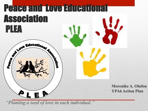 Peace and Love Educational Association PLEA - Eubios Ethics ...