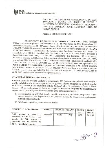 Cafe Baronesa Ltda - Ipea