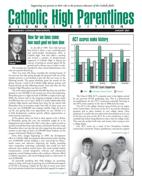 How far we have come Owensboro Catholic Schools