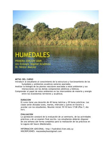 HUMEDALES - Pedeciba