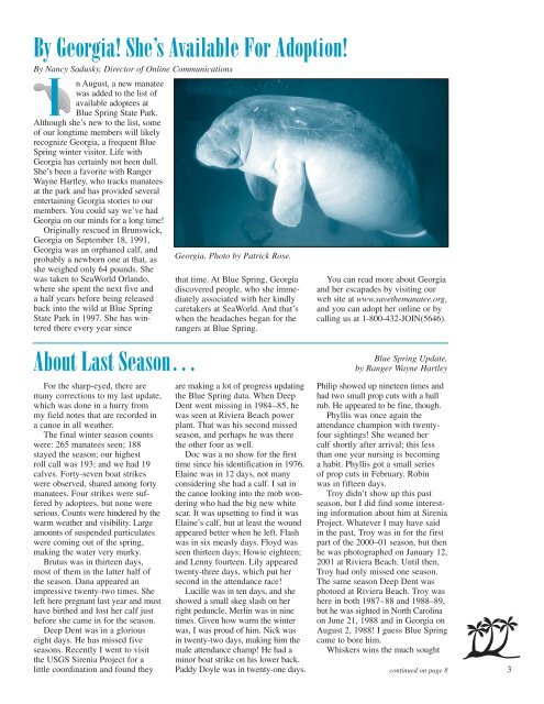 Project Planned In Manatee Habitat Should Be Stopped - Save the ...