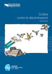 Codice contro le discriminazioni - Assemblea Legislativa