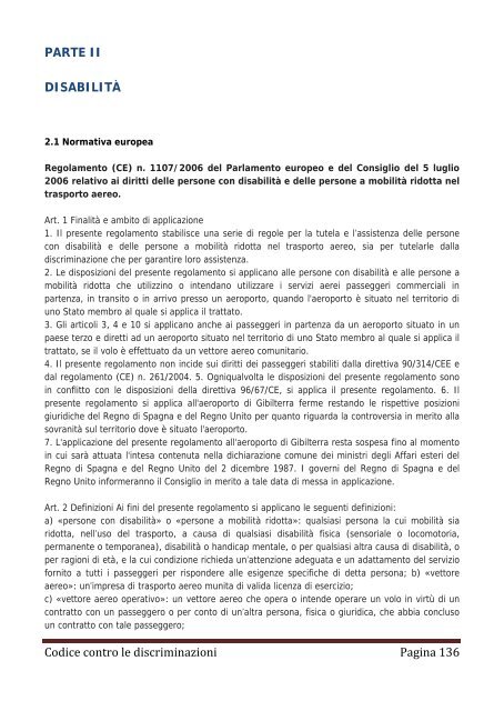 Codice contro le discriminazioni - Assemblea Legislativa