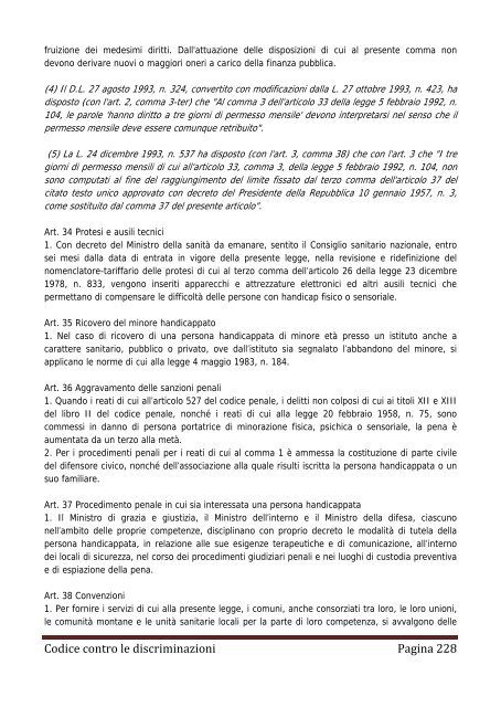 Codice contro le discriminazioni - Assemblea Legislativa