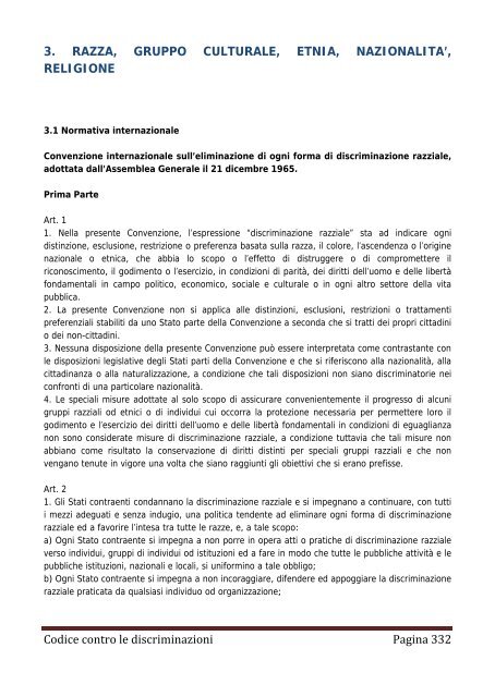 Codice contro le discriminazioni - Assemblea Legislativa