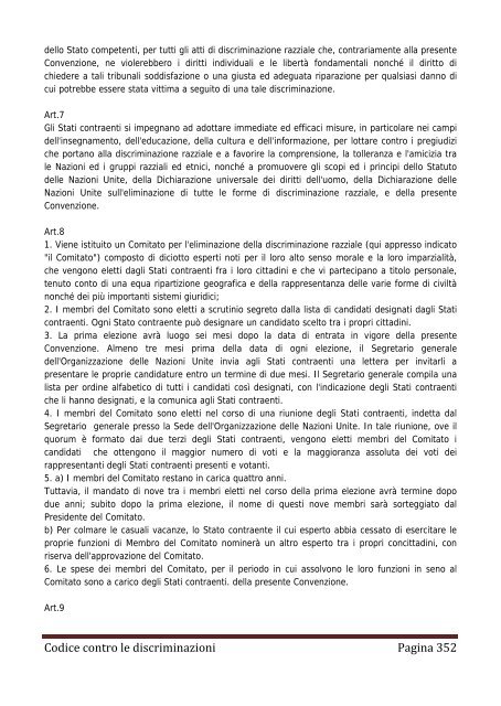 Codice contro le discriminazioni - Assemblea Legislativa