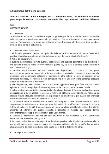 Codice contro le discriminazioni - Assemblea Legislativa