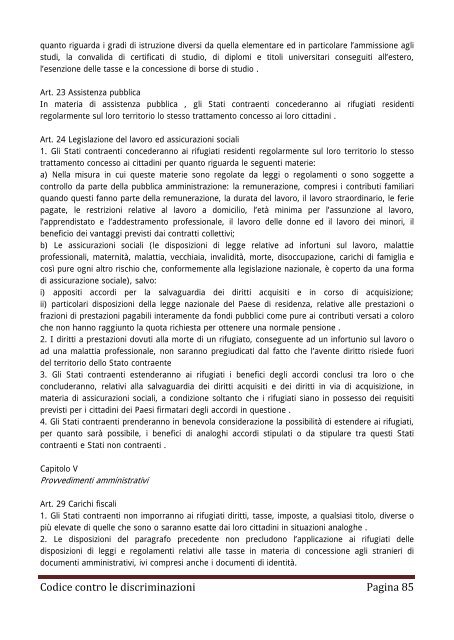 Codice contro le discriminazioni - Assemblea Legislativa