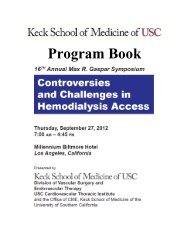 Program Book - Keck School of Medicine of USC - University of ...
