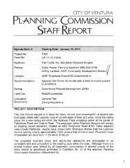 PLANNING COMMISSION STAFF REPORT - City Of Ventura