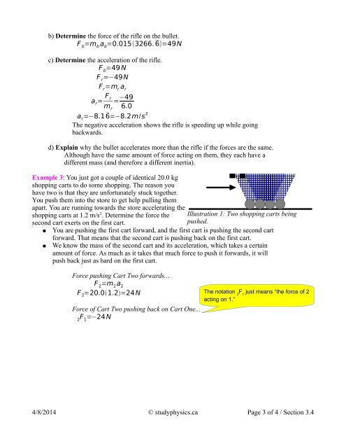 Newton's Third Law (Action-Reaction) - Mr. Clintberg's Studyphysics!