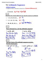 PreCalc 9.2 and 9.3.notebook