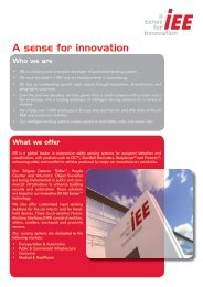 Corporate fact sheet - IEE