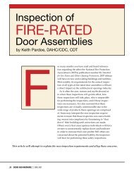 Inspections of Fire-Rated - Door and Hardware Institute