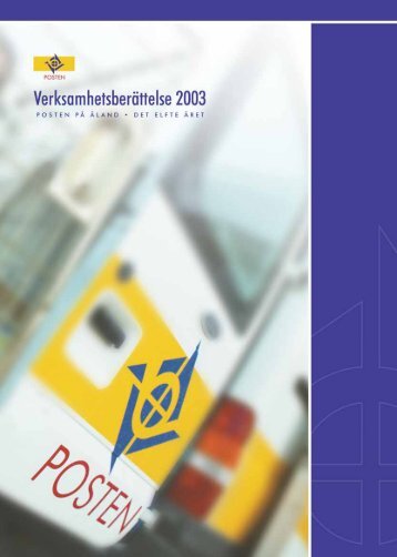 VerksamhetsberÃ¤ttelse 2003 - Posten Ãland