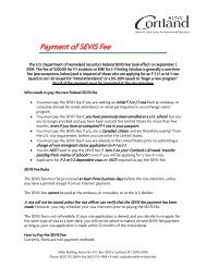 Payment of SEVIS Fee - SUNY Cortland