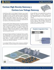 Corinex High Density Gateway y Corinex Low Voltage Gateway