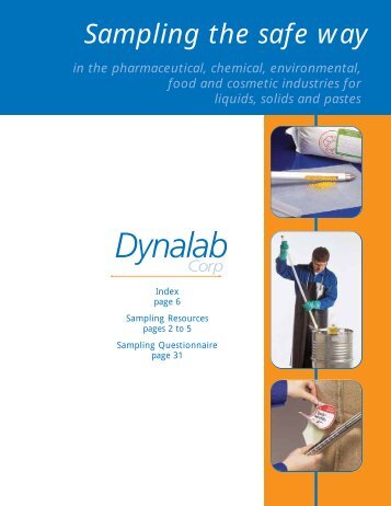 Sampling the safe way - Dynalab Corp.