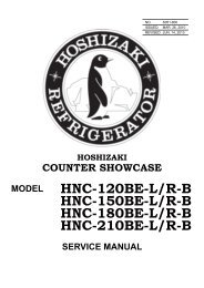 HNC-120/150/180/210L(R)-B July2013.pdf - Hoshizaki