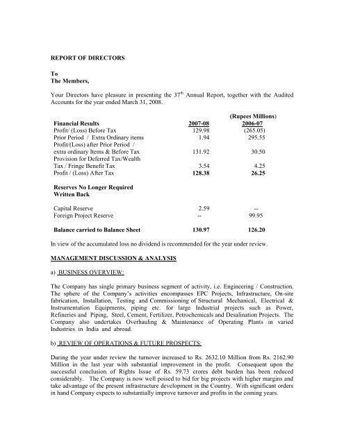 UB ENGINEERING LIMITED NOTICE OF ANNUAL ... - UB Group