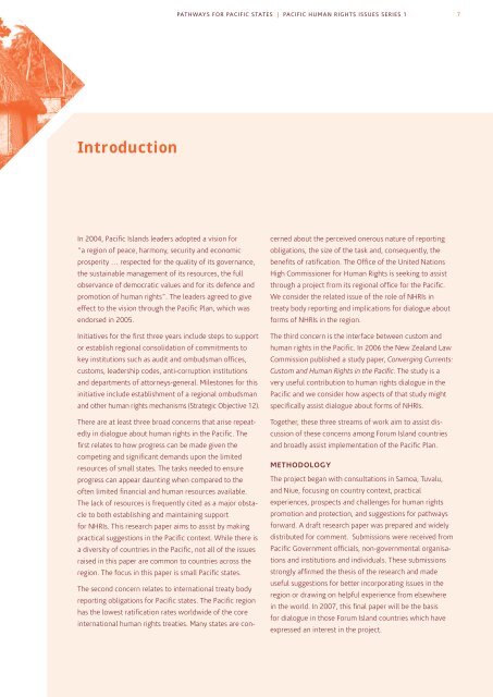 National Human Rights Institutions Pathways for Pacific States