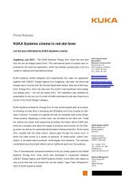 Press release to download (PDF format) - KUKA Systems