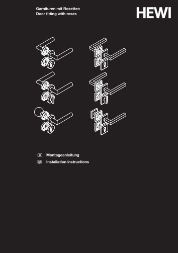Montageanleitung Installation instructions Garnituren mit ... - HEWI