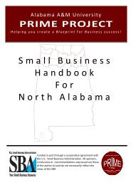 Small Business Guide - Welcome to Alabama A&M University