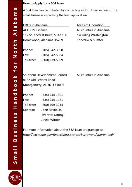 Small Business Guide - Welcome to Alabama A&M University