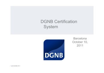 DGNB Certification System
