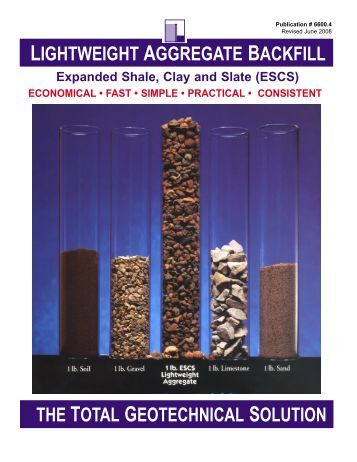 ESCS Lightweight Aggregate Soil Mechanics Expanded ESCS Lightweight Aggregate Soil Mechanics Expanded