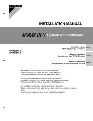 INSTALLATION MANUAL - Daikin AC