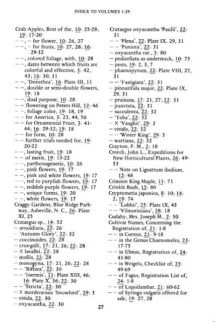 Index - A to Dw - Arnoldia