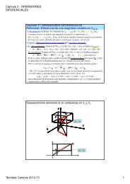 Capítulo 3 - OPERADORES DIFERENCIALES Teoríade Campos ...
