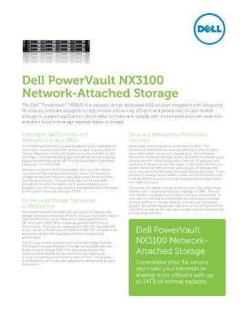 Dell PowerVault NX3100 Network-Attached Storage
