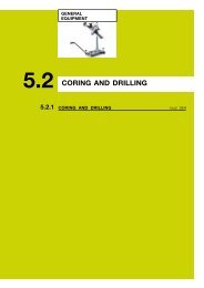 CORING AND DRILLING - Tecnotest