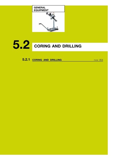 CORING AND DRILLING - Tecnotest