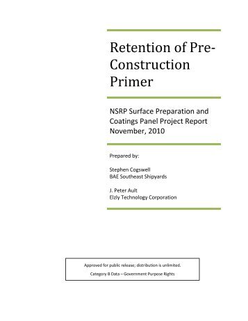 Retention of Pre-Construction Primer - NSRP