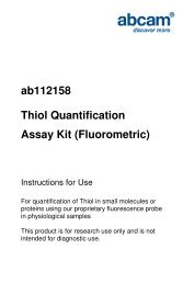 ab112158 Thiol Quantification Assay Kit (Fluorometric) - Abcam