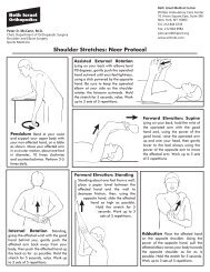 Shoulder Stretches: Neer Protocol