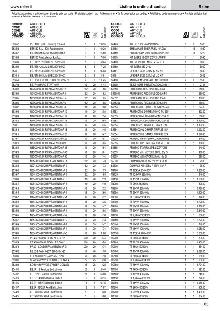 in vigore dal 1Â° maggio - Relco Group